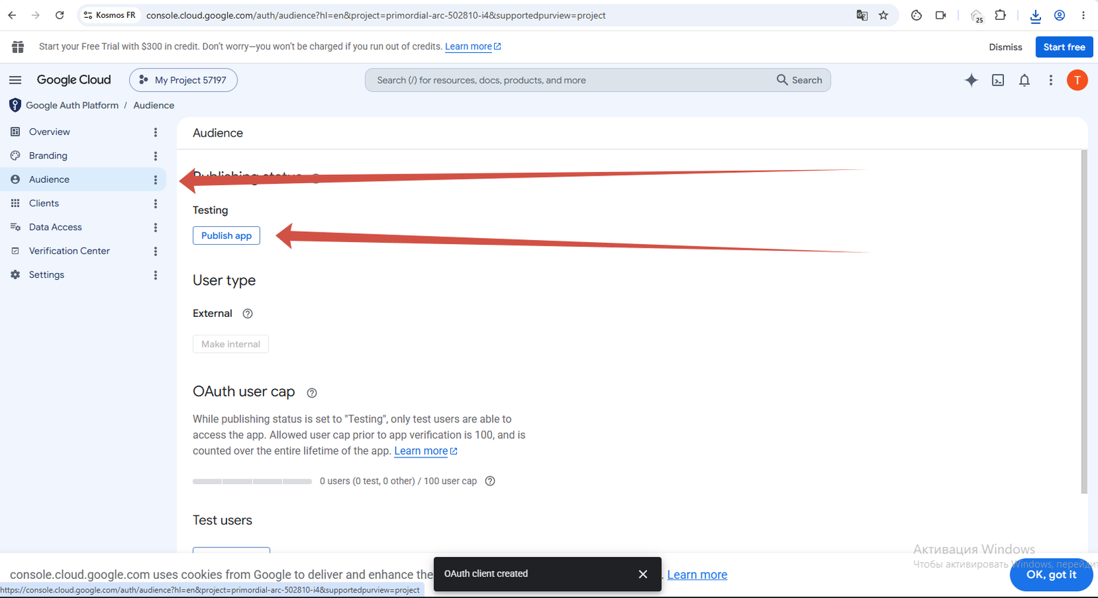 Publish the app